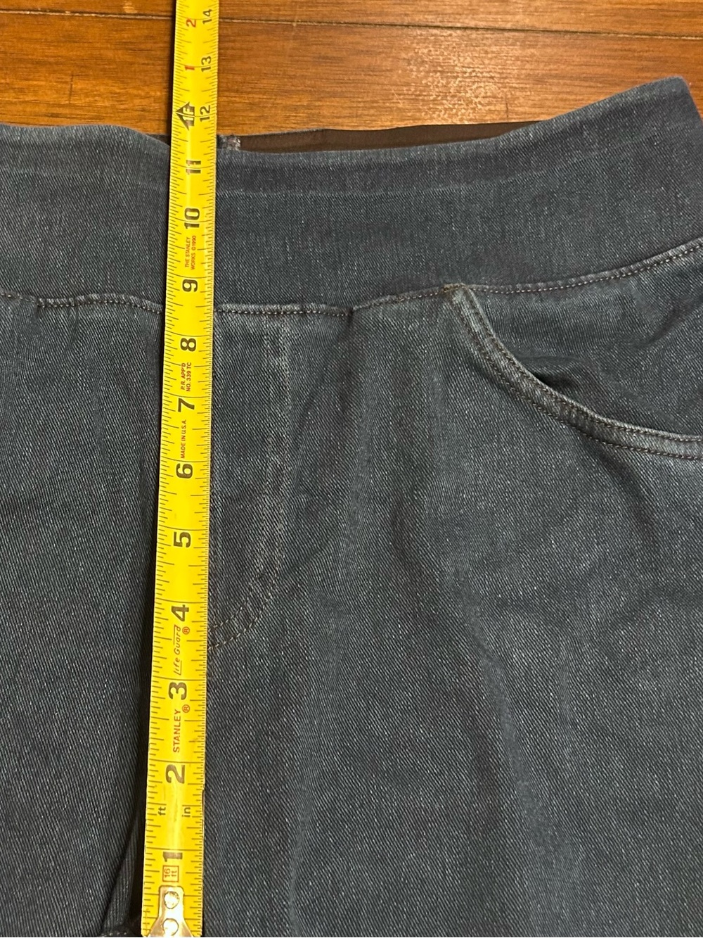Halara Wide Leg Jeans Size Large Dark Wash Stretch High Rise NEW With Tags - Picture 8 of 9
